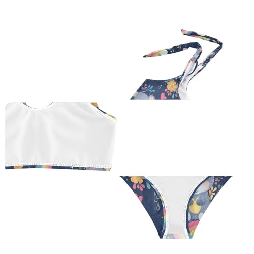 Plaaee Girls' 2 Piece Swimsuits Koala and Rainbow Cute Bikini Set Bathing Suit 4T3