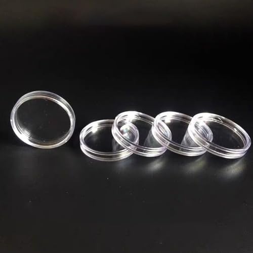 MAGICLULU cápsulas transparentes para monedas 100 pcs 32 mm miniatura 3