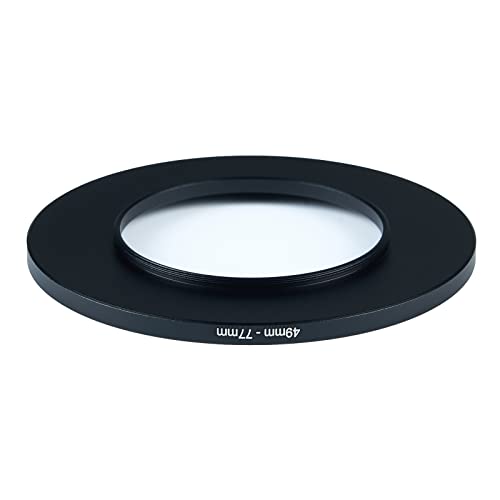 Image of 49mm to 77mm Step-Up Ring Filter Adapter for All Brands UV ND CPL Metal Ring Step-Up Rings Adapter Filter (49mm-77mm)