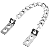 Unomor Security Metal Anti-Theft Door Chain with Nickel Plating, Cabinet Hanging Chain for Front Door