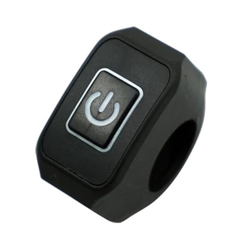 Interrupteur de moto avec bouton de commande LED blanche finition soignée pour guidon