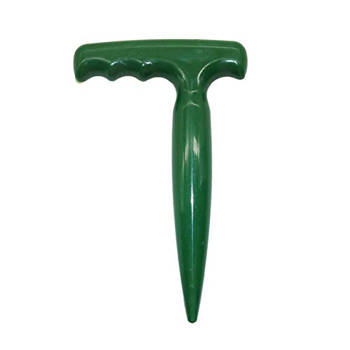Adhere To Fly Handheld Plastic Soil Puncher, Soil Puncher Sowing Tools, Plant Migration Planting Seedling Garden Tool (Green)