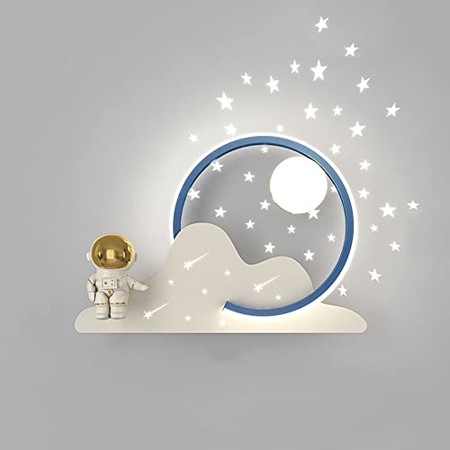 Lámpara Infantil Astronauta LED Azul de Pared