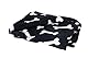 Karlie Hunde Fleecedecke Knochenmotiv, Hundedecke, Fleece, Schwarz, 100x70 cm