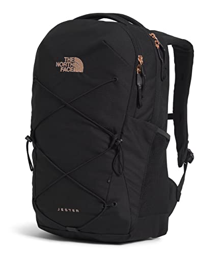The North Face Women's School Jester Laptop Backpack, Tnf Black/Burnt Coral Metallic, One Size #TOP2