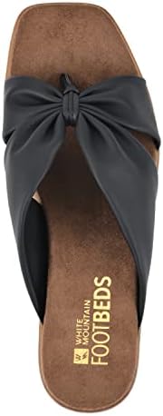 WHITE MOUNTAIN Shoes Glamming Women's Platform Sandal, Black/Smooth, 8 M | Image 3