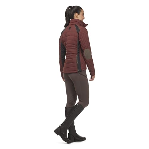 Image of Kerrits Women's Stablemate Quilted Equestrian Jacket - Durable, Stylish, Lightly Insulated Barn Coat with Stretch Panels
