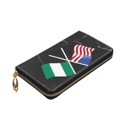 American And Nigeria Flag Wallet Card Bag4