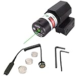Pistol/Rifle RED Laser Sight with Integral Weaver Base and Picatinny Rail Mount & Pressure Switch (Green Laser)