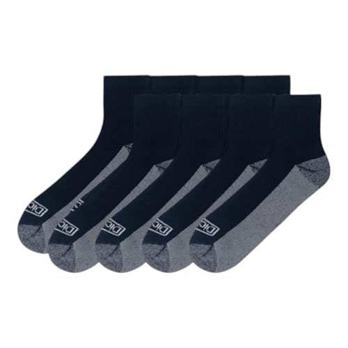 Dickies Men's All-Purpose Cushioned Quarter Work Socks 8 Pack (US, Numeric, 6, 12, Regular, Regular, White)