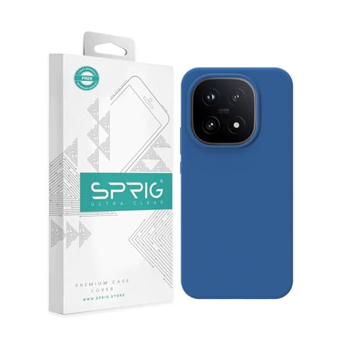 Image of SPRIG Compatible with IQOO 15 5G SilkTone Silicone Back Cover Drop Tested Shock Proof Mobile Case for Men, Women, Boys and Girls with Camera Protection (Navy Blue)