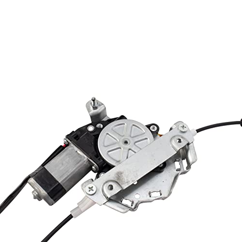 Image of TRQ Front Right Power Window Regulator & Motor Assembly Passenger Side Compatible with 1986-1994 Nissan D21 1987-1995 Pathfinder 1995-1997 Pickup NI1351104