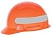 MSA 10096141 SmoothDome Slotted Polyethylene Protective Cap, 4 Point Ratchet Suspension, Orange/Silver
