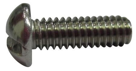 8-32 X 1/2 L Rnd Mach Screw,Pk100,Pack Of 6