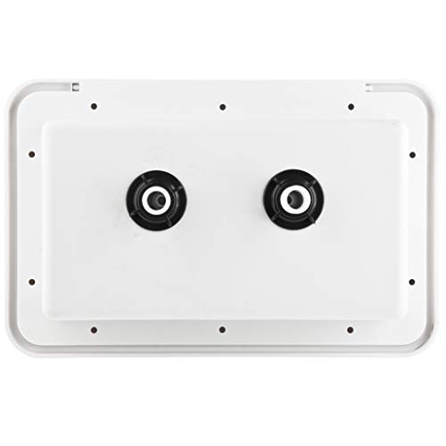 Dura Faucet DF-SA170-WT RV Exterior Shower Box Kit with Lock (White)