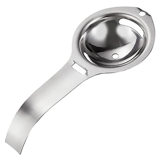 304 Stainless Steel Egg Separator, Egg White Yolk Filter Separator, Kitchen Gadget Cooking Tool Hook Design Egg Sieve #TOP12