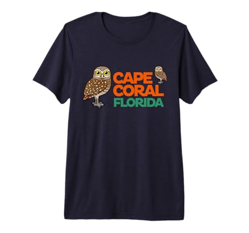 Cape Coral Florida Burrowing Owls Birdorable Premium Tri-blend T-Shirt
