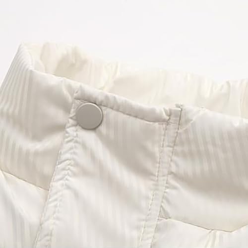 Boys Girls Hooded Puffer Vest Kids Winter Lightweight Sleeveless Zipper Up Fleece Puffy Weighted Solid Down Line Jacket4