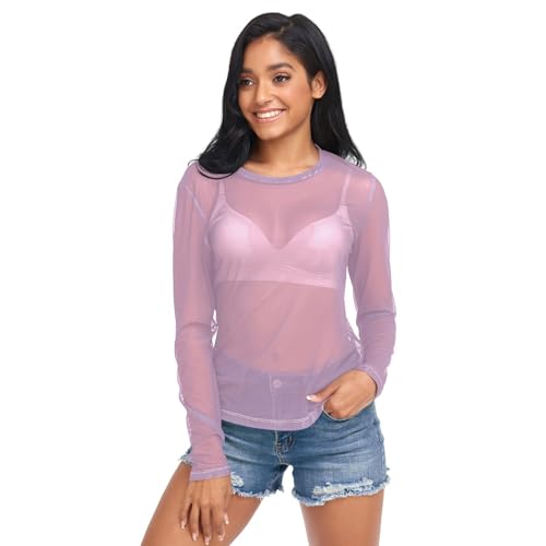 Treat Ürself sheer tops (pink×black) TOPS/SHIRTS – Treat Ürself
