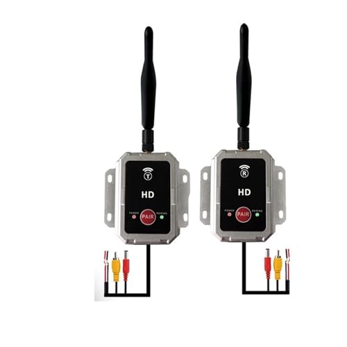 Transmisor y receptor inalámbricos 2.4G para cámaras AHD y monitores AHD, compatible con automóviles, autobuses, furgonetas y vehículos, alimentación DC 12V-36V