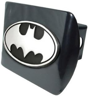 Elektroplate Batman Premium Metal Trailer Hitch Cover with Chrome Oval Bat Logo