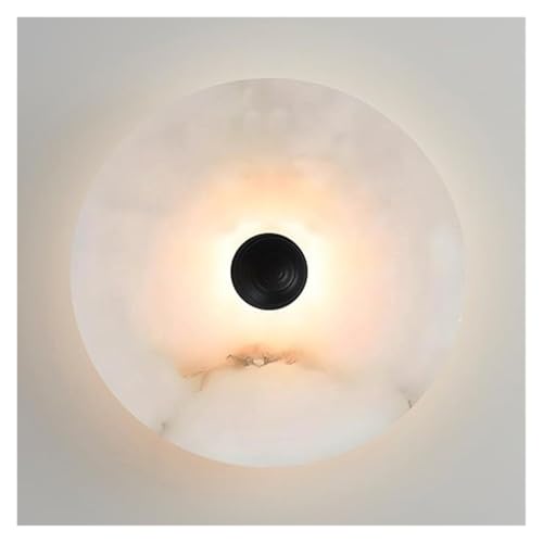Aplique de pared de mármol y lámpara de pared con cable de vanidad para dormitorio minimalista