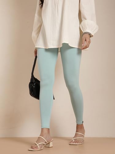 Image of TWIN BIRDS Women Viscose Ankle Leggings | Stretchable Kurti Wear Bottom