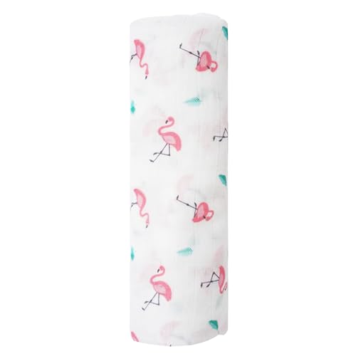 Image of Muslin Baby Swaddle - Breathable Receiving Blankets for Newborn Baby, 70% Viscose derived from Bamboo, 30% Spandex, Imported