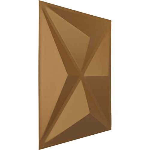 Panel decorativo 3D de pared Ekena Millwork Kent dorado 30x30 cm 3