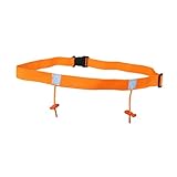 [FLEXIBLE À PORTER] Ceinture porte-dossard élastique universelle pour un confort optimal. Son élasticité s'adapte librement à votre taille. Tour de taille : 72-92 cm. Pour Dimensions : 2,5 cm x 92 cm.[AUCUNE ÉPINGLE NÉCESSAIRE] Cette ceinture de triathlon est conçue pour insérer le dossard sans avoir besoin de percer vos vêtements.[MATÉRIAU] Fabriquée en polyester extensible, léger, doux, confortable et durable, cette ceinture est idéale pour les sports de plein