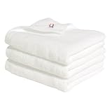 今治タオル フェイスタオル 白 3枚セット [やわらか中厚タイプ] 吸水 速乾 白 日本製 34×80cm 綿100% (ホワイト)