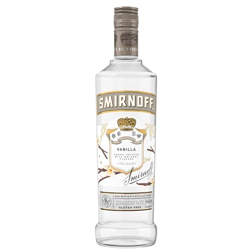 Smirnoff Vanilla Flavoured Vodka | 37.5% vol | 70cl | Made with Vanilla Flavours & Smirnoff No. 21 Vodka | Sweet & Creamy | Enjoy Chilled in Drinks or a Cocktail