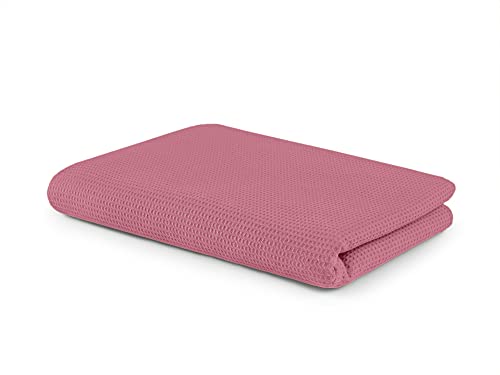 SETEX Waffle Pique Cuddly Blanket, Versatile Blanket Made of 100% Cotton, Suitable as a Blanket, Bedspread, Summer Blanket