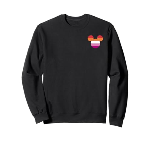 Sweat Mickey Pride Lesbian Disney sweat-shirt à poche imprimé pour la communauté LGBT