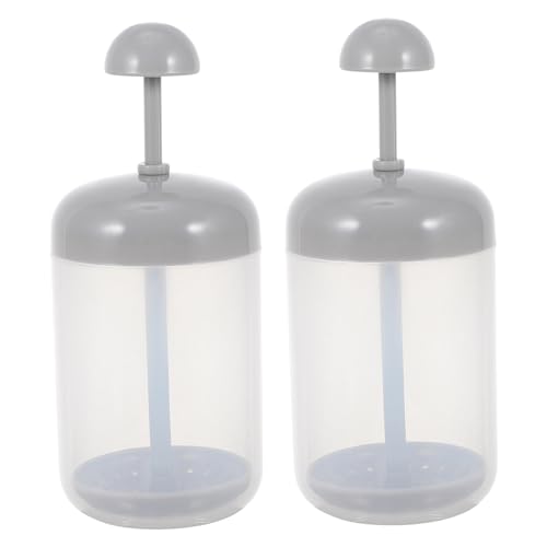 BELLIFFY 2 Piezas espumante tripe gel baño bomba de botella de mousse fabricante de burbujas para lavado de cara fabricante de espuma limpiadora facial Taza de espuma limpiadora páginas