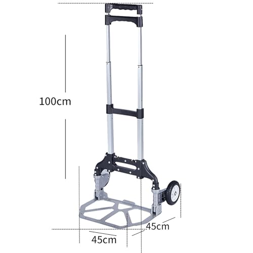 Carretilla plegable portátil con mango retráctil ajustable miniatura 5