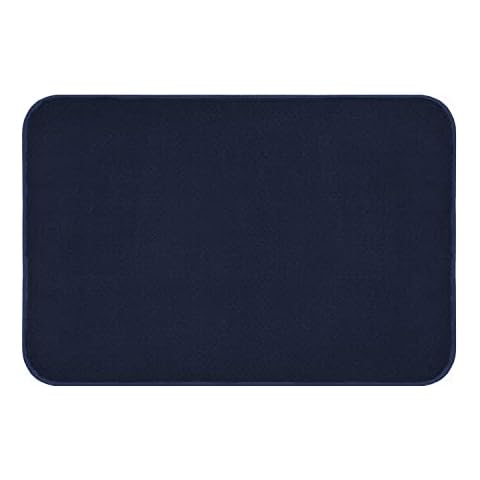 Alfombra Interior Skid-Resistant Azul Marino Cover