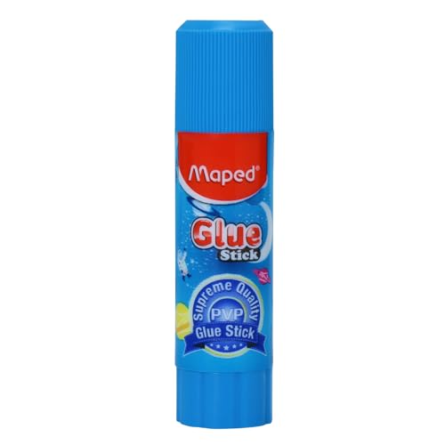 Image of Maped Glue Sticks PVP X15gm - 5pcs|Long Lasting And Non-Toxic|PVP Formulation|Supreme Quality |Strong Adhesion|Safe For Children|Ideal For Sticking Paper items.