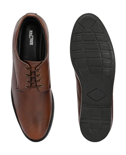 Image of Massari Genuine Leather Derby Lace Up |Formal Shoes for Men for Office | TPR Sole