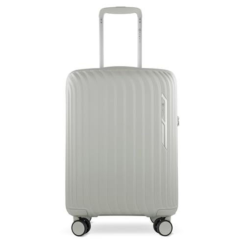 bugatti Hera Hartschalen-Koffer S mit 4-Rollen, Leichter Reise-Koffer aus PP Light, Handgepäck-Trolley, Creme