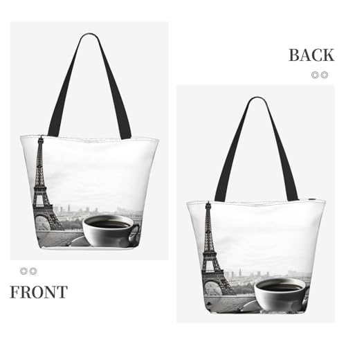 Tote Bag for Women Shoulder Tote Purse Reusable Grocery Bag Winter Landscape Aesthetic Shopping Bags3