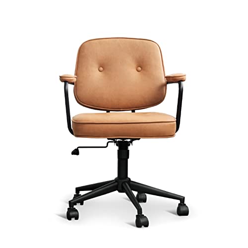 Silla ergonómica de oficina giratoria de altura ajustable, cómoda silla de escritorio para juegos y estudio, asiento de oficina moderno con ruedas para uso doméstico y de oficina (color: A)