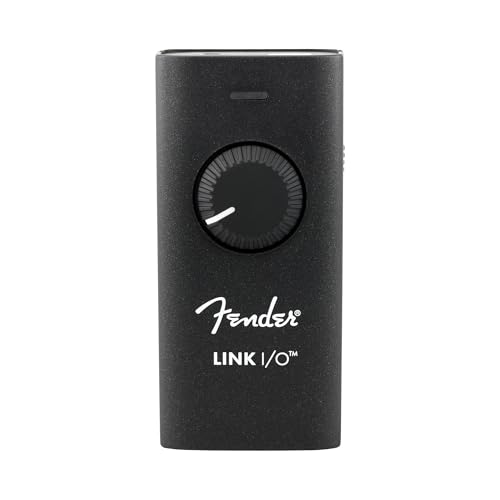 Interfaccia audio portatile USB-C Fender Link I/O, adatta per chitarra elettrica, tascabile, fornisce audio bidirezionale cristallino tramite connessione USB.