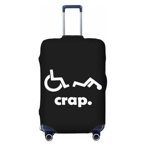 Crap Handicap Funny Wheelchair Travel Luggage Cover Suitable for 18-32 Inch luggage
