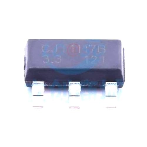 10 Pcs Linear Regulator (LDO) Positive Maximum Input Voltage 15V Output Voltage 3.3V 1A 75dB (120Hz) SOT-223-4 CJT1117B-3.3