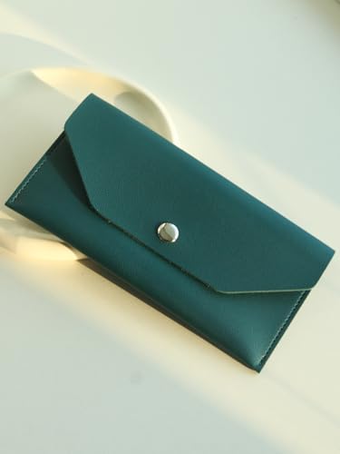 1PCS Leather Cash Envelope Wallet Long Wallet Women Minimalist wallet Best Gift for Mom Birthday for Women Birthday、Christmas & Holiday Gift