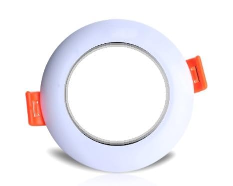 SUNMEX Deep Color Changing LED Light || 5 Watt 3-in-1 Round LED Conceal Panel Color Changing Light Red/Blue/Pink || Plastic || Set of (1)