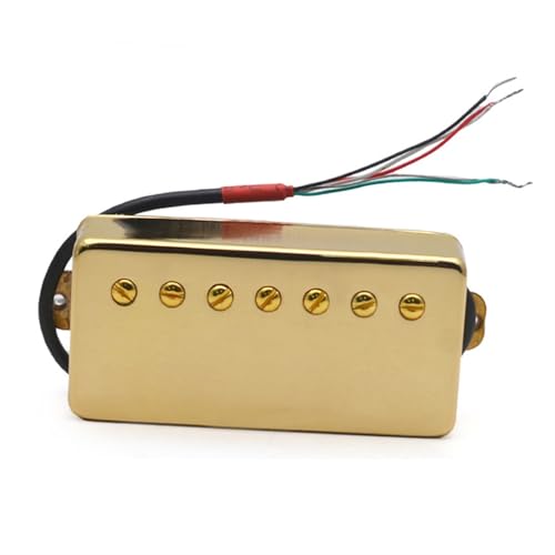 エレキギターピックアップキット 7弦LPエレキギターダブルコイルピックアップ銅シェルピックアップピックアップ5線ダブルコイルはシングルにカット可能(ネックB)