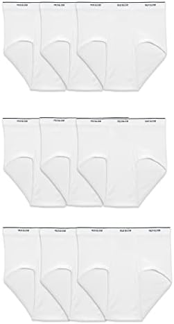 Fruit of the Loom Men's Basic White Brief Multipack Briefs (pack of 9)