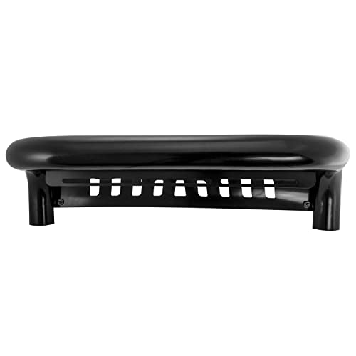 Image of Black Horse Beacon Bull Bar Skid Plate Black Compatible with 2007-2014 Cadillac Escalade ESV|2007-2014 Cadillac Escalade EXT|2007-2013 Chevrolet Avalanche-BE-GMTAB